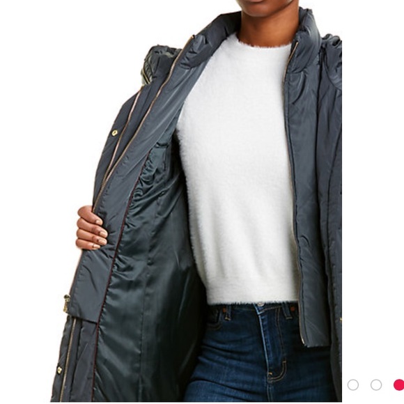 Cole Haan Hooded Down Puffer Coat - Picture 3 of 4